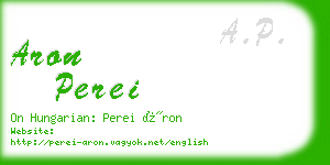 aron perei business card